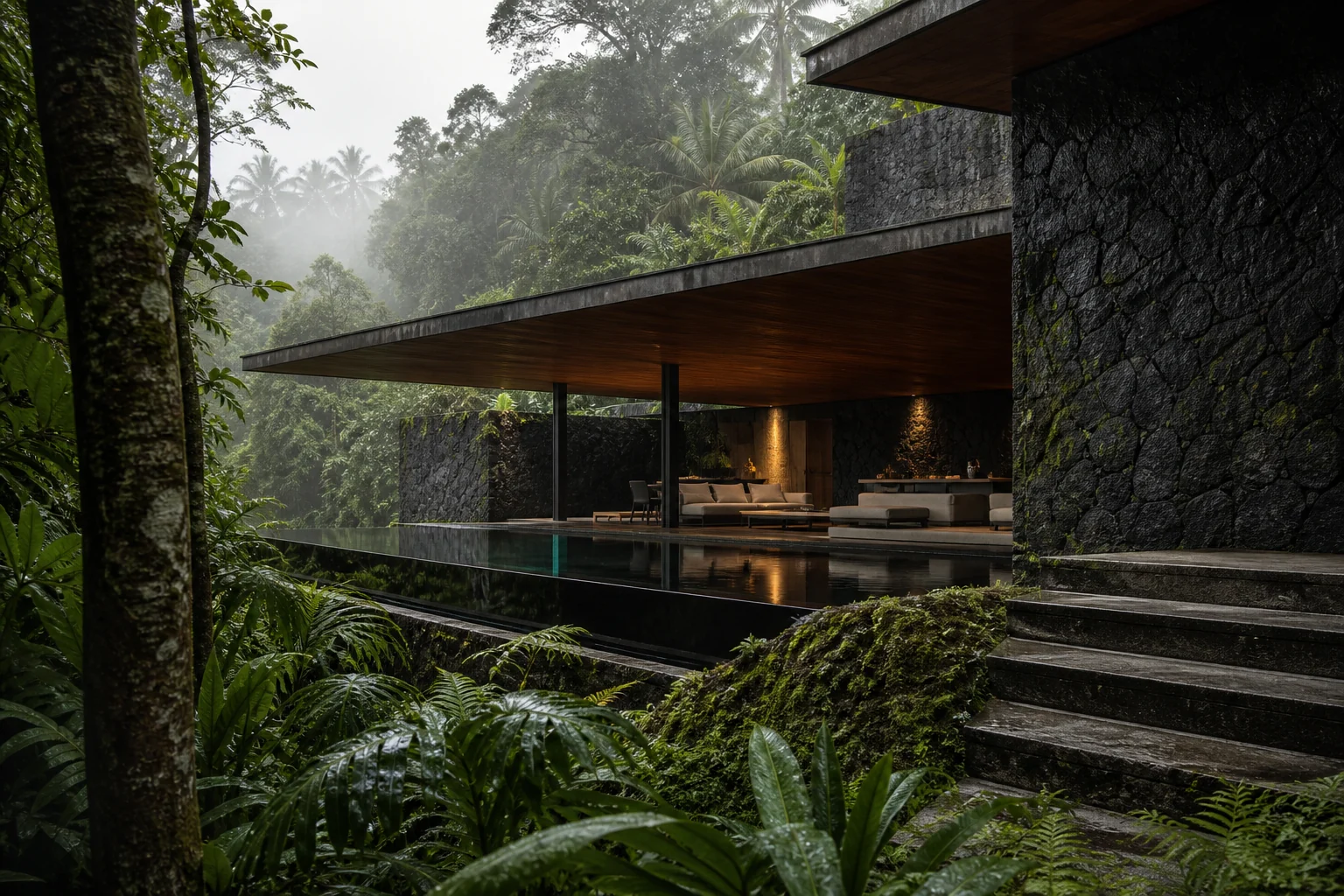 Batu Rainforest main architecture view