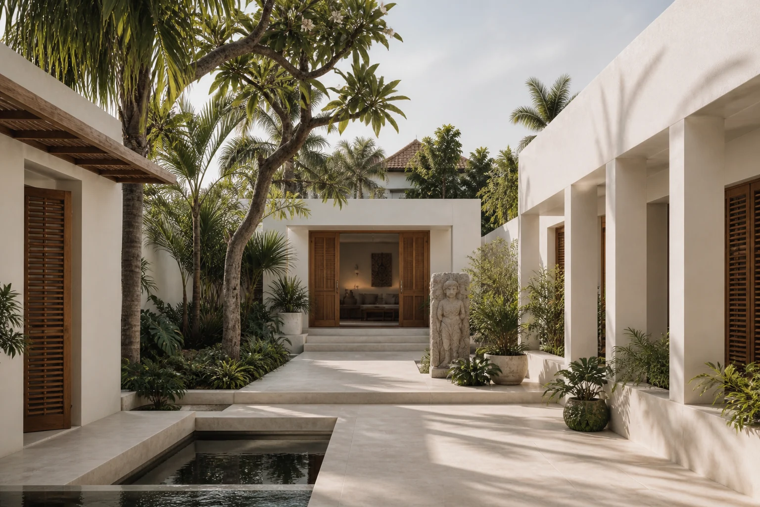 Canggu Courtyard Residence main architecture view