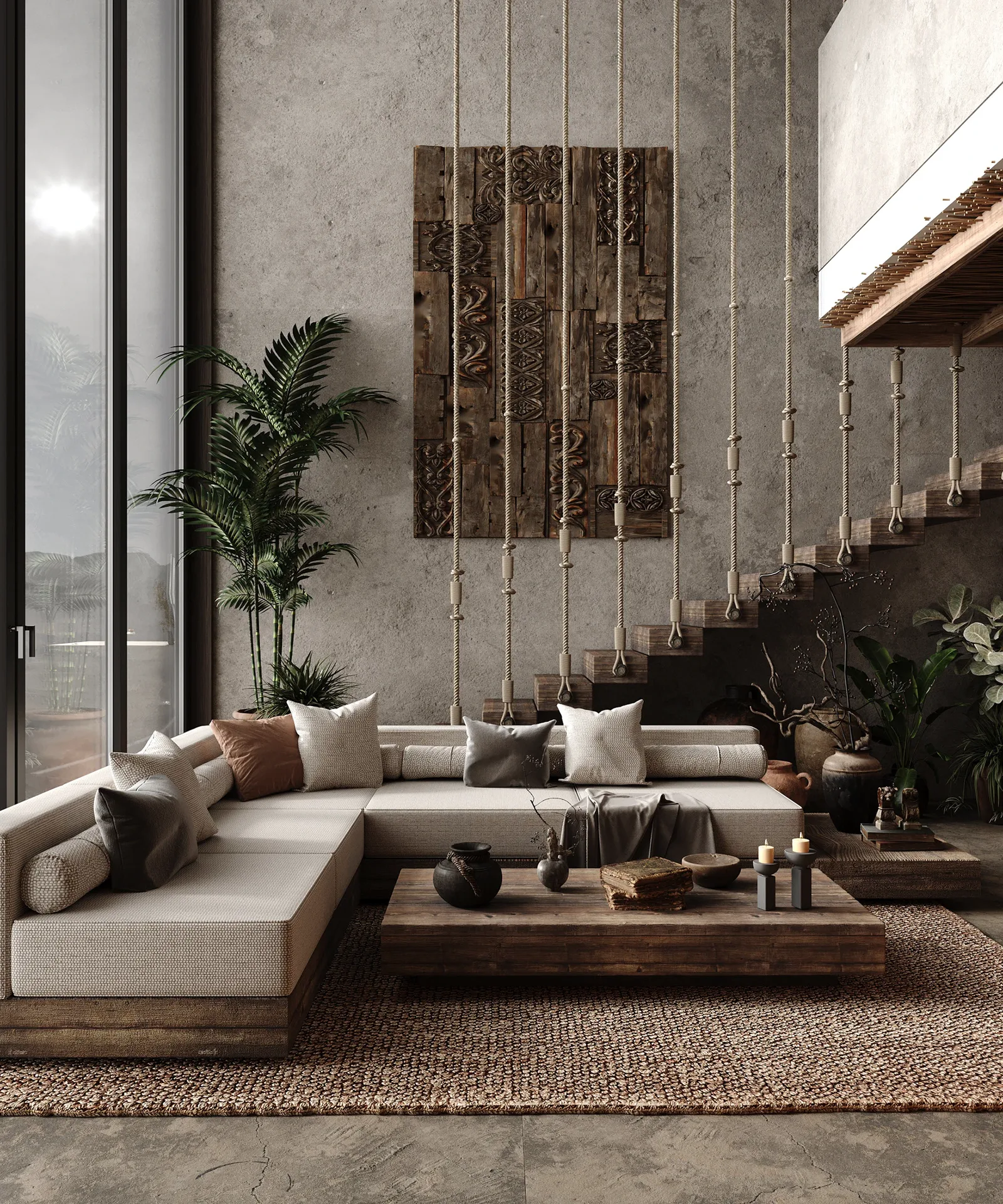 Altara Uluwatu villa interior visualization